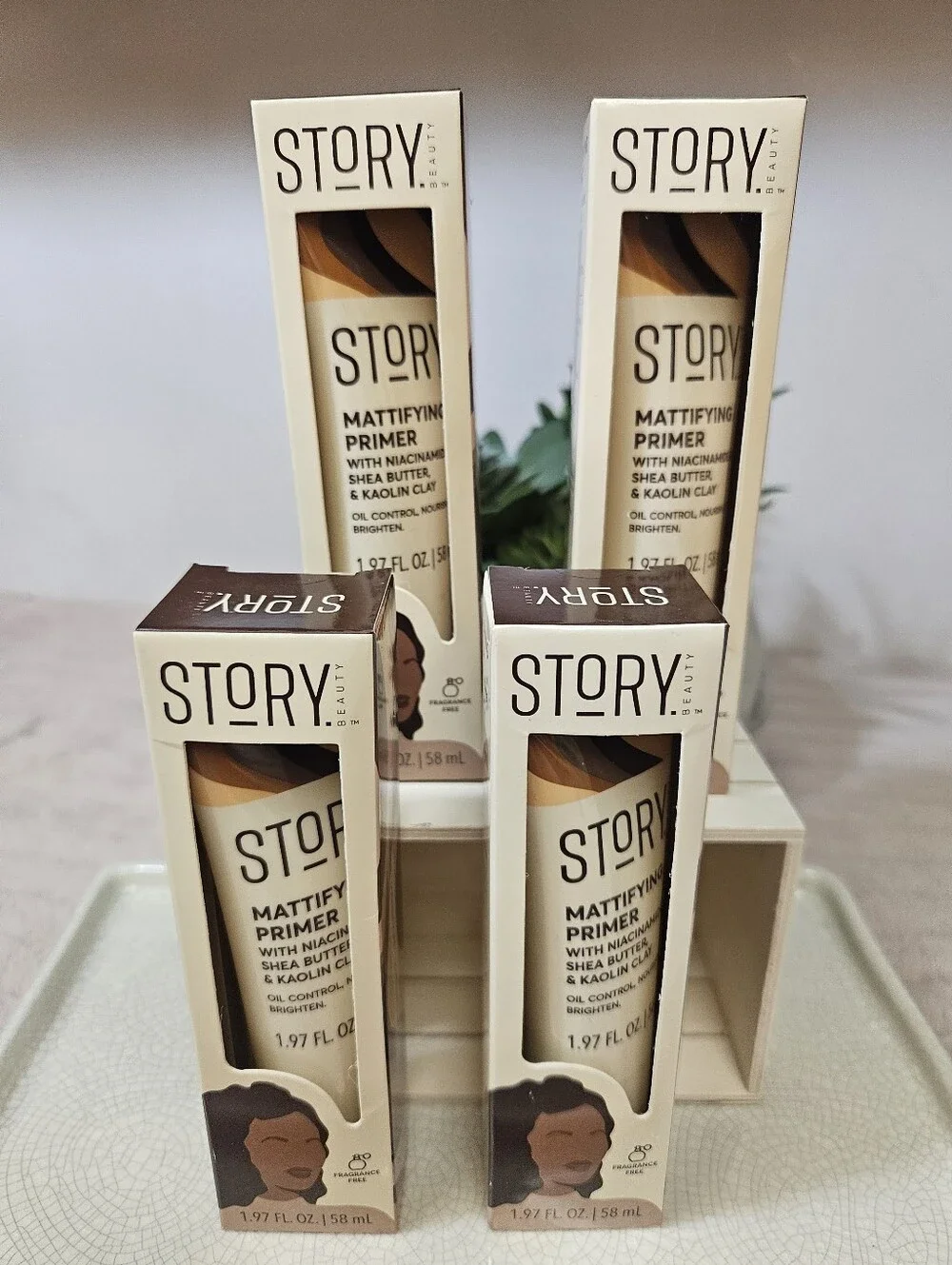 STORY BEAUTY OIL CONTROL FACIAL MATTIFYING PRIMER 4-PIECES